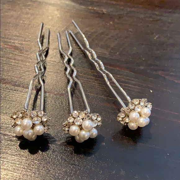 Hairpin Chrystal and pearl main image 4